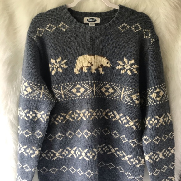 Old Navy Sweaters | Old Navy Winter Mens Sweater | Color: Blue | Size: L | Tagless_Thread's Closet